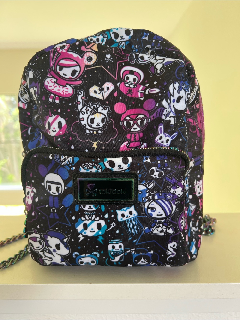 Tokidoki Galactic Dreams Mini Backpack Rainbow Logo EUC